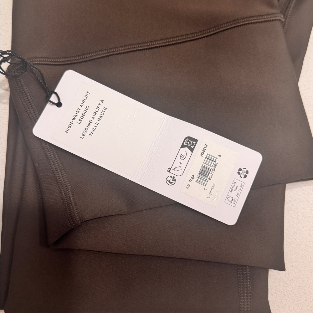 ALO Airlift Yoga Expresso  Brown Leggings - new with tags - Picture 3 of 3